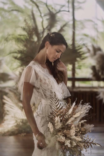 Bridal Gowns: Trista featuring Lace and Tulle from Gelmor Lace																				