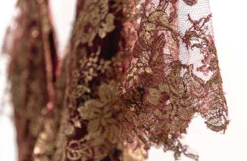 Ready to Wear: Trista featuring Metallic Lace from Gelmor