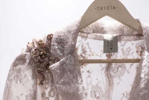Ready to Wear: Trista featuring Metallic Lace from Gelmor