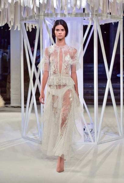 Ready to Wear: Trista dressfeaturing Lace and Tulle from Gelmor Lace