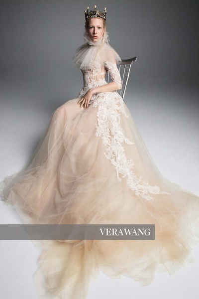 Gelmor lace vera wang olympe bridal gown