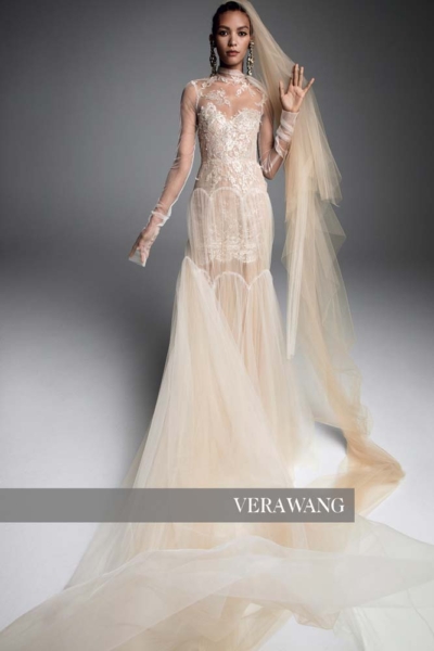 Gelmor lace vera wang sandrine bridal gown