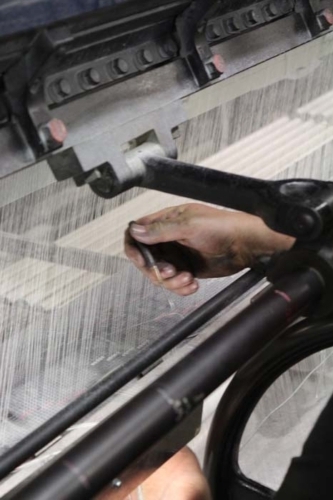 Threading of Leavers Loom - Jean Bracq 