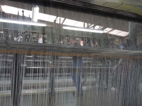 Threading of Leavers Loom - Jean Bracq 