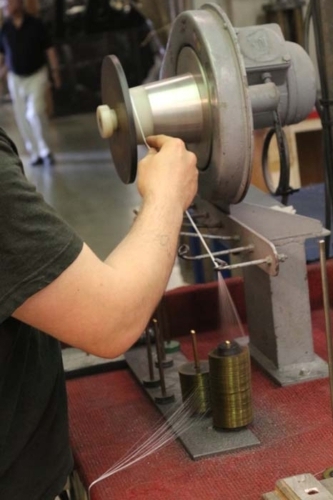 Threading of Leavers Loom - Jean Bracq 