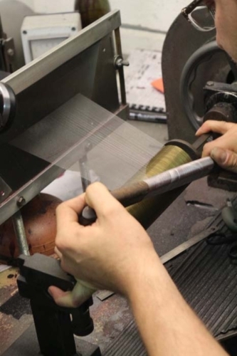 Threading of Leavers Loom - Jean Bracq 