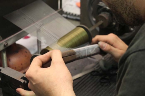 Threading of Leavers Loom - Jean Bracq 