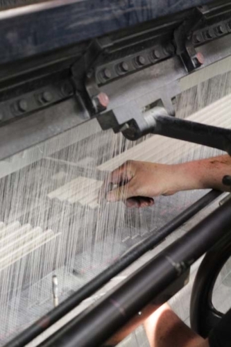 Threading of Leavers Loom - Jean Bracq 